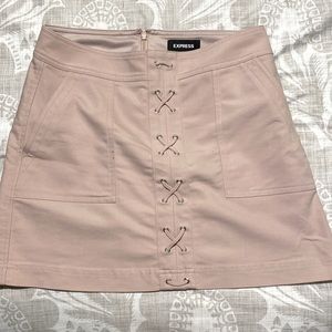 Light pink mini skirt